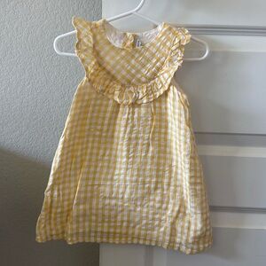Janie and Jack Plaid Yellow Dress